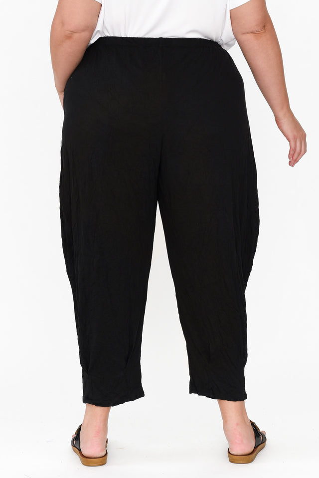 Rylee Black Crinkle Cotton Pants image 11