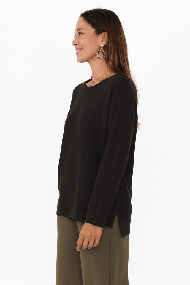Sylvie Black Knit Jumper image 5