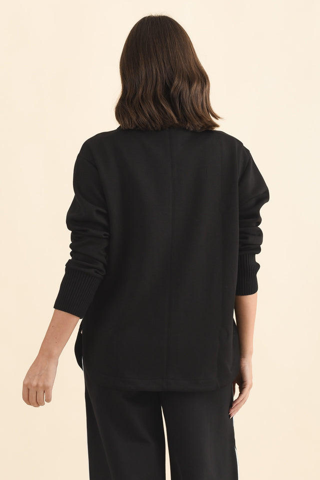 Sabi Black Zip Sweatshirt image 5