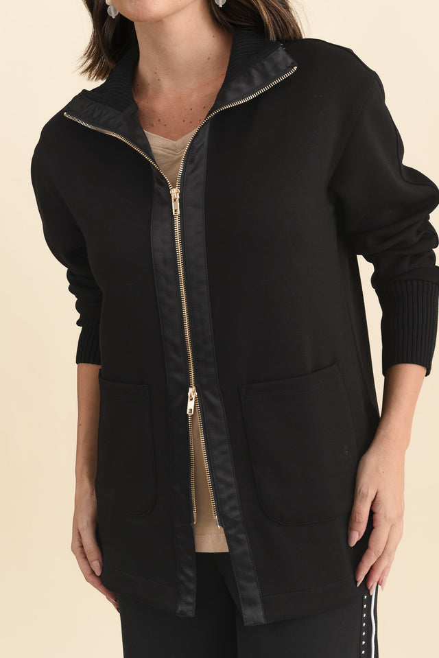 Sabi Black Zip Sweatshirt image 6