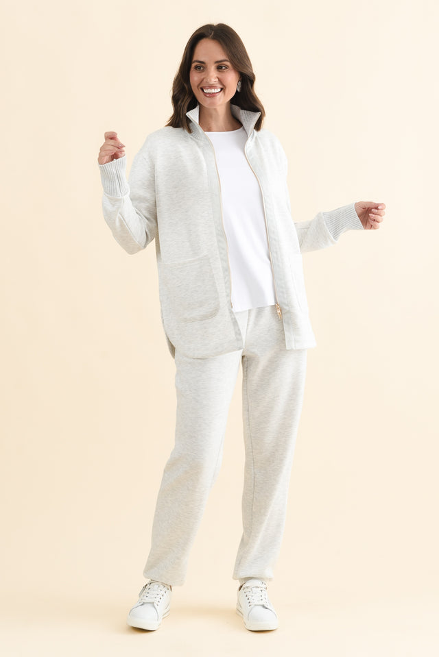 Sabi Grey Zip Sweatshirt image 6