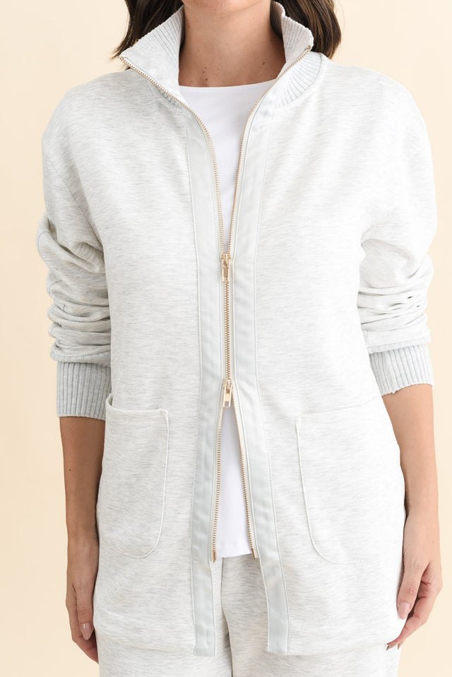 Sabi Grey Zip Sweatshirt image 7