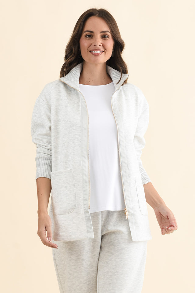 Sabi Grey Zip Sweatshirt