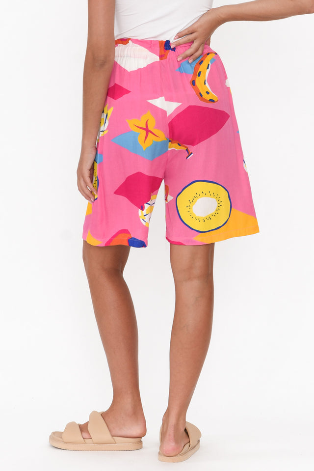 Sally Pink Fruity Relaxed Shorts image 6