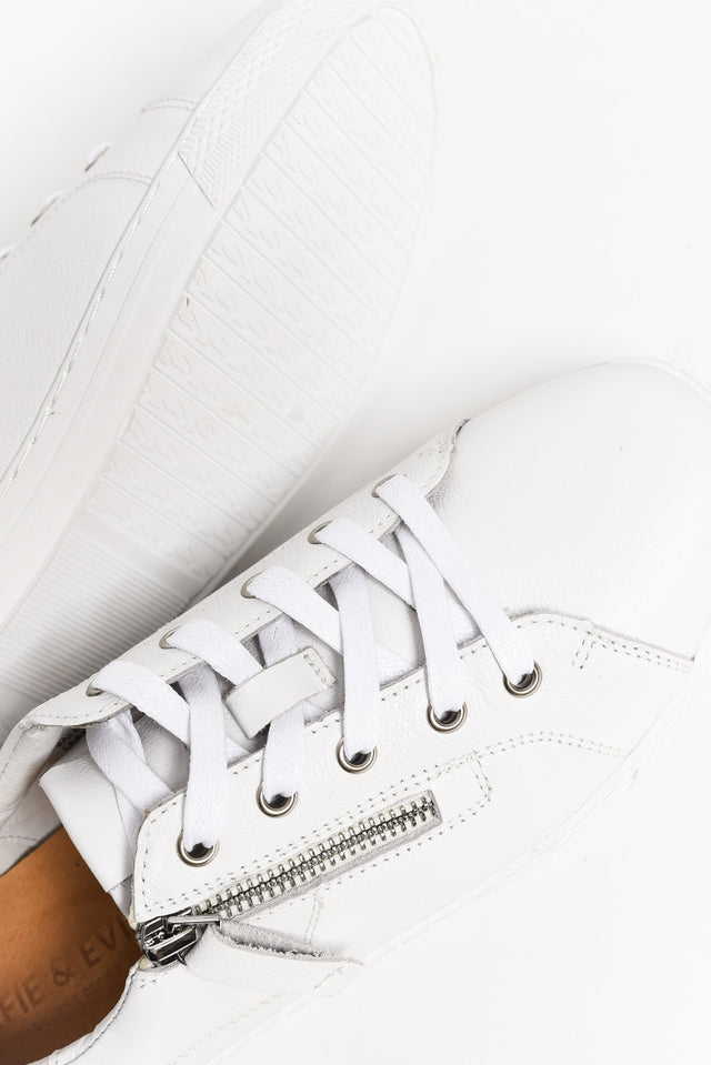 Salute White Leather Sneaker image 6