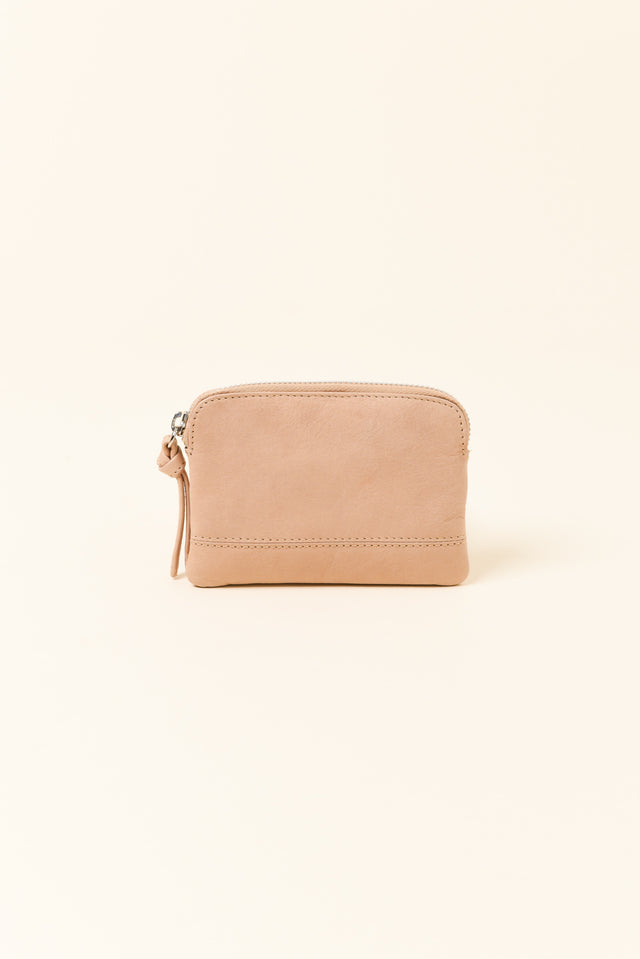 Samara Beige Leather Pouch image 1