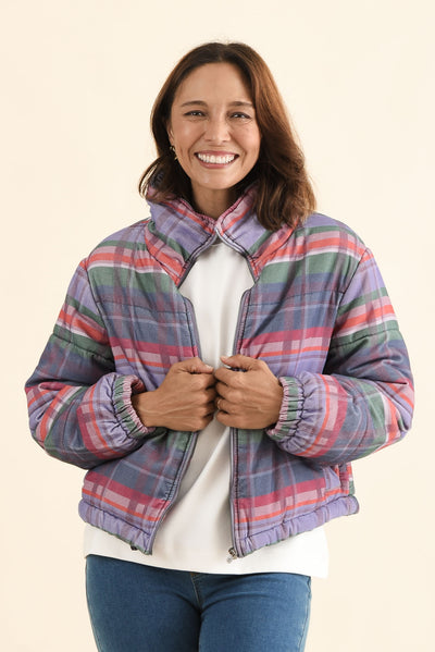 Samwise Blue Check Corduroy Jacket