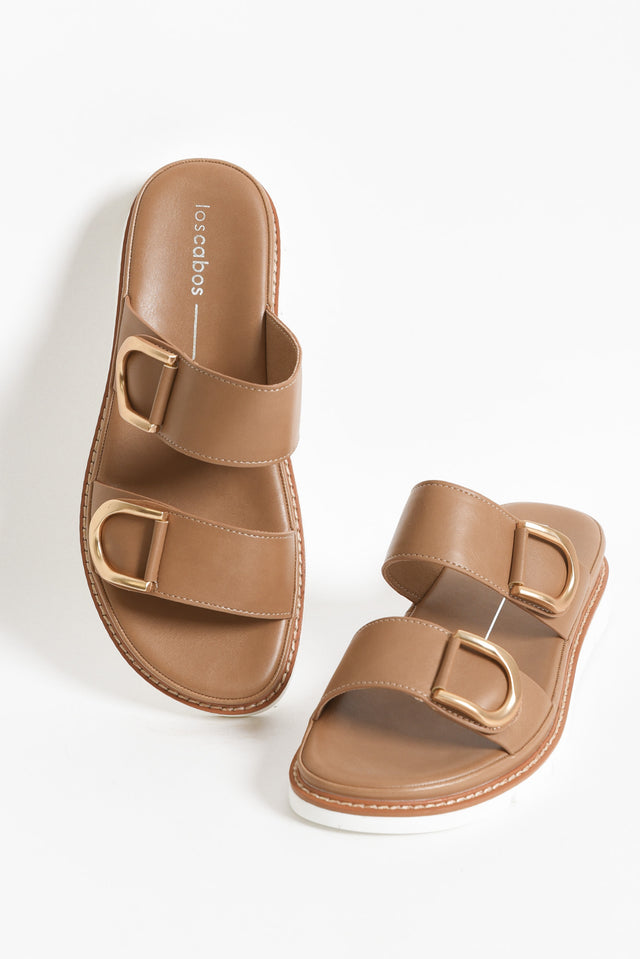 San Taupe Buckle Slide image 3