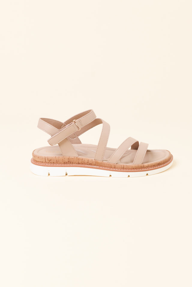 Santiago Beige Strappy Sandal