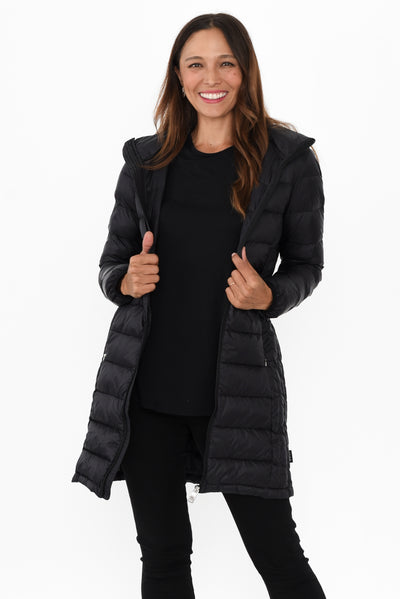 Sarah Black Down Puffer Jacket