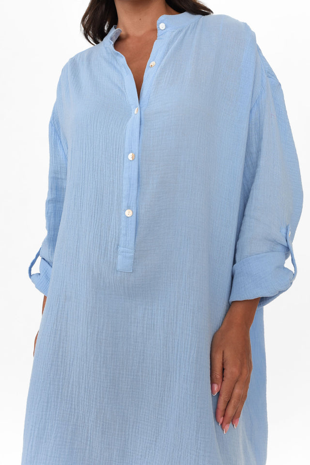 Sarai Blue Cotton Tunic