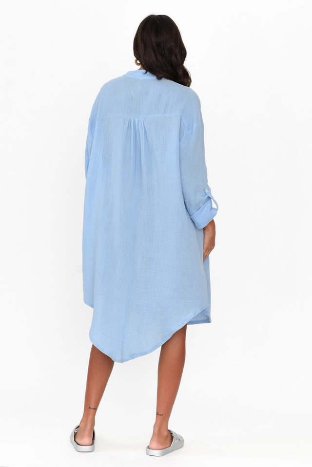 Sarai Blue Cotton Tunic