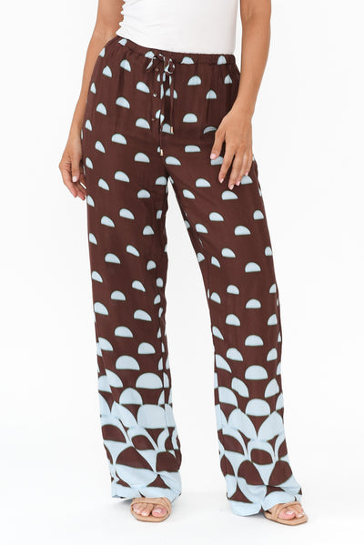 Second Valley Brown Geo Pants