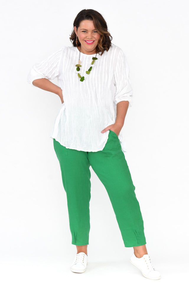Tatum Green Linen Pants