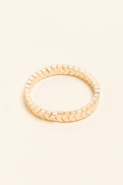 Shania Gold Beaded Bracelet