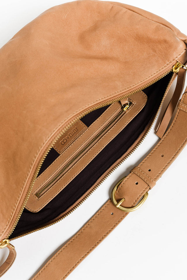 Shasta Tan Leather Sling Bag image 3