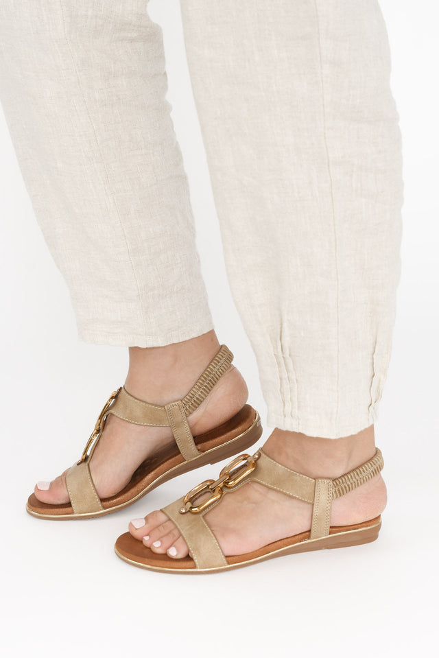 Shelby Taupe Chain Sandal image 6