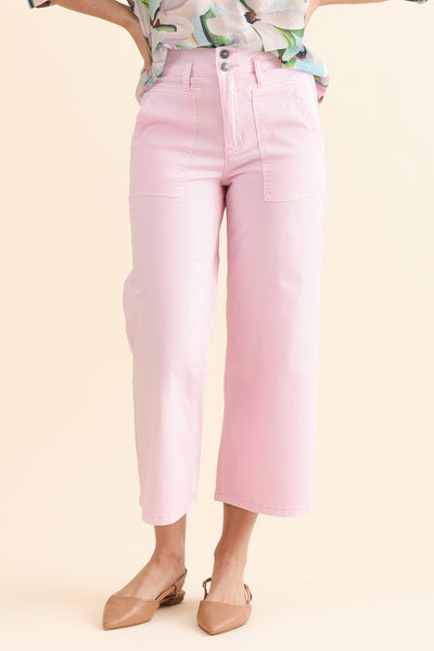Sheridan Pink Cropped Jeans