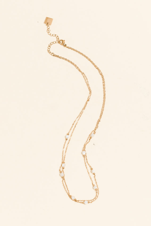 Shira Gold Plated Layered Necklace image 1