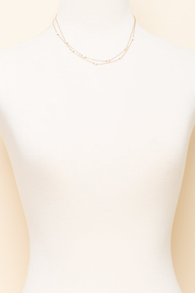 Shira Gold Plated Layered Necklace image 2