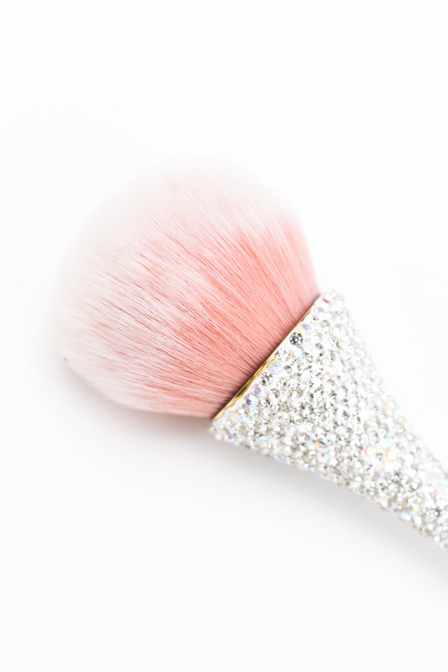 Silver Diamante Cosmetic Brush image 2