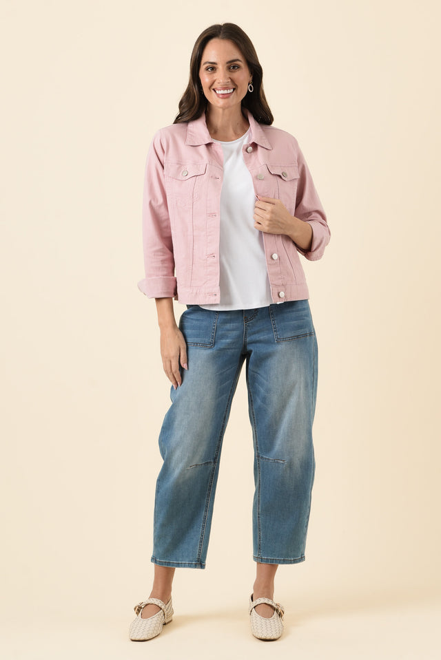 Siobhan Blush Stretch Jacket,Brunette model,alt text|model:MJ image 6
