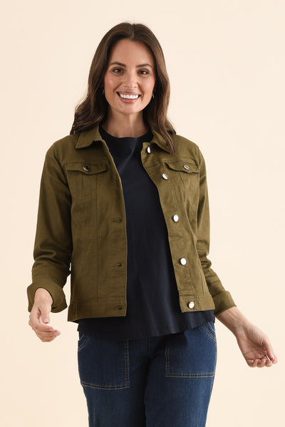 Siobhan Olive Stretch Jacket