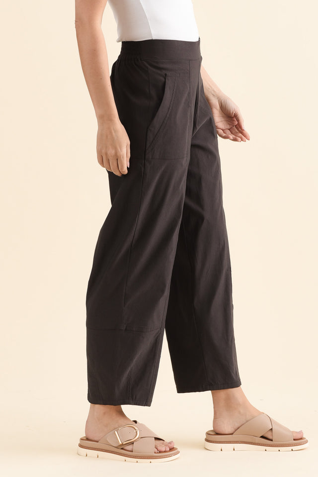 SmartFlex Chocolate Barrel Pants,Side,Brunette model,alt text|model:MJ image 3