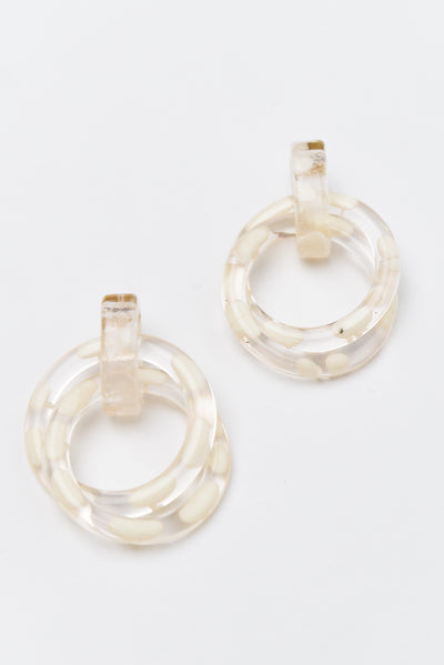 Sokka Ivory Spot Earrings