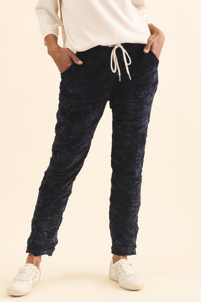 Soleil Navy Drawstring Pants
