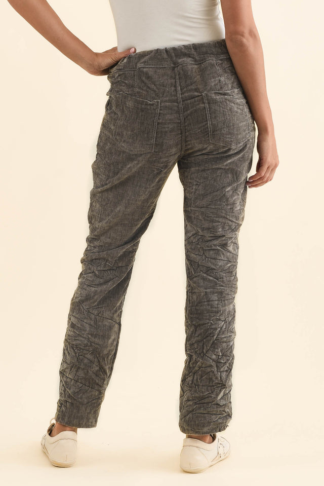 Soleil Taupe Drawstring Pants,Brunette model,alt text|model:Brontie image 5