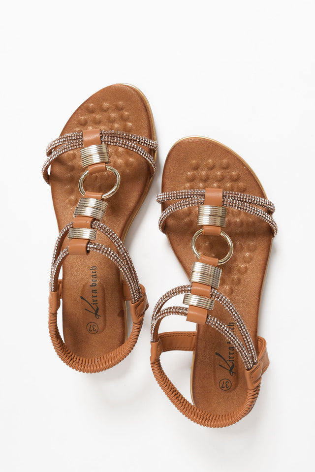 Sony Tan Diamante Sandal image 4