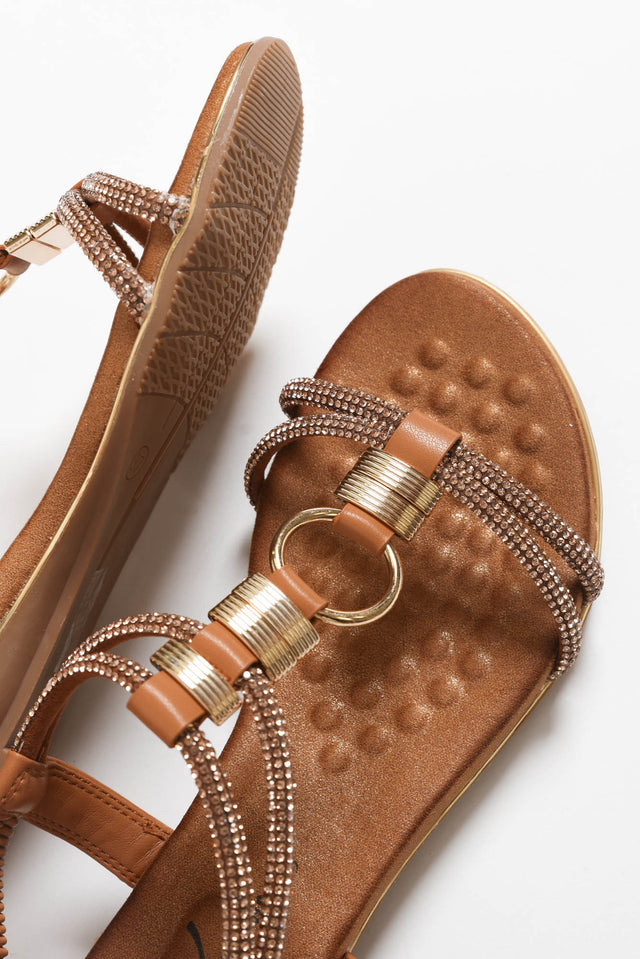 Sony Tan Diamante Sandal image 3