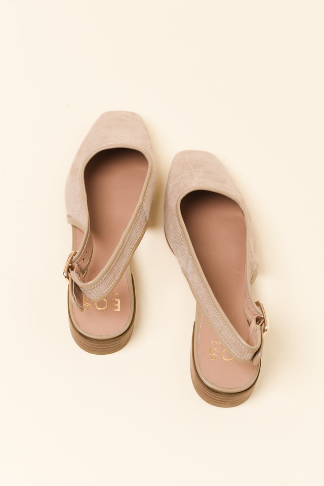 Soph Sand Suede Slingback Heel image 4