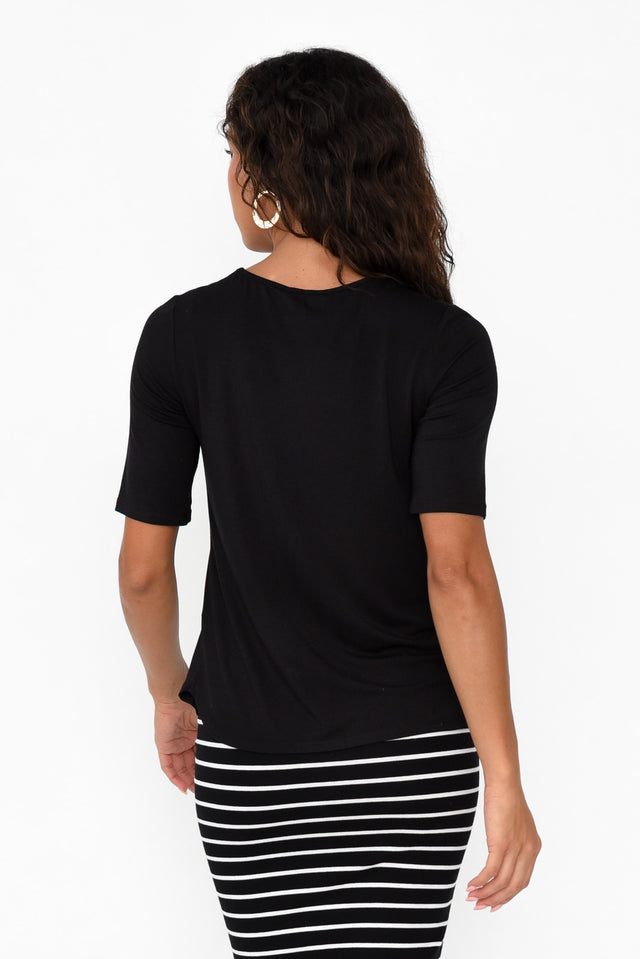 Sophie Black Bamboo Top