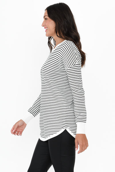 Sophie Knit Jumper - Blkstripe main image 0
