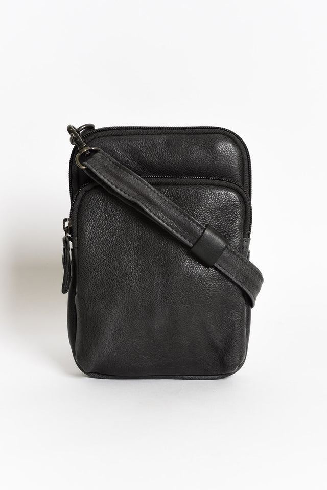 Sophie Charcoal Leather Crossbody Bag image 1