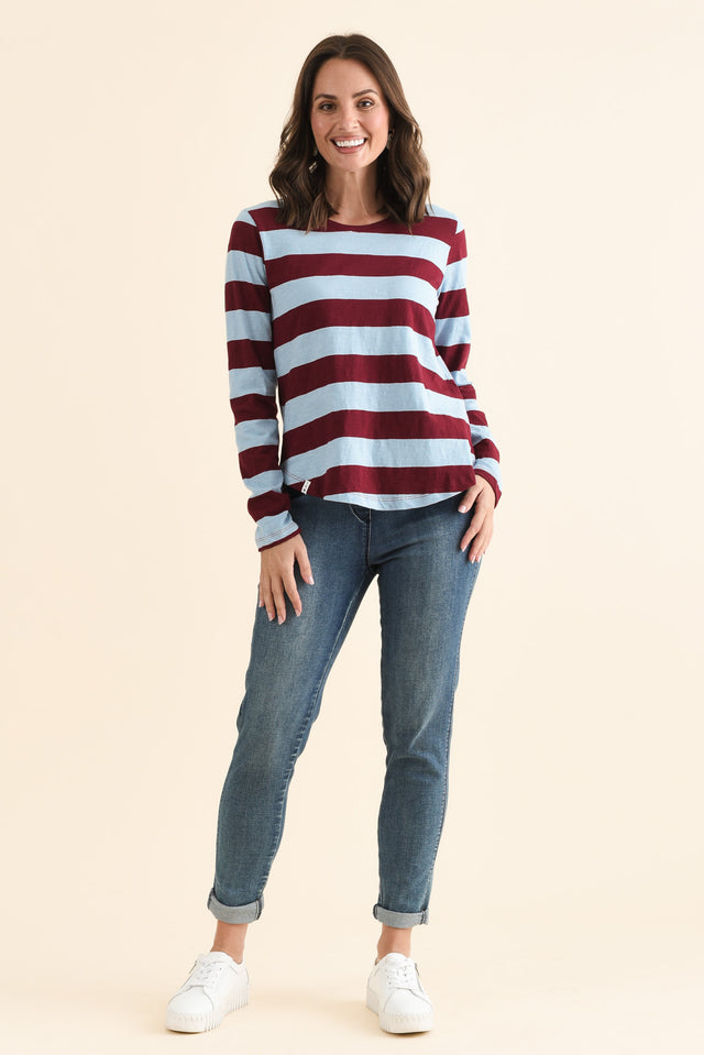 Spritz Light Blue Stripe Long Sleeve Tee image 6