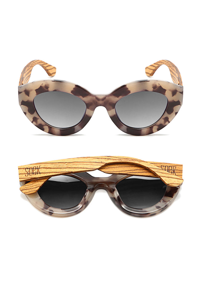 Stevie Tortoiseshell Wooden Sunglasses