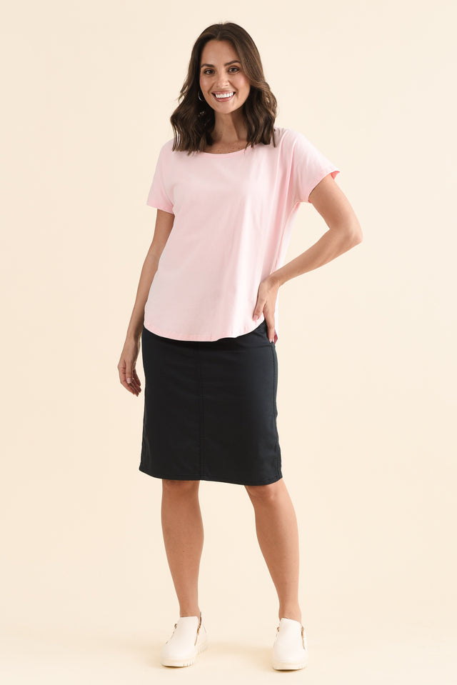 Stevie Pink Cotton Tee