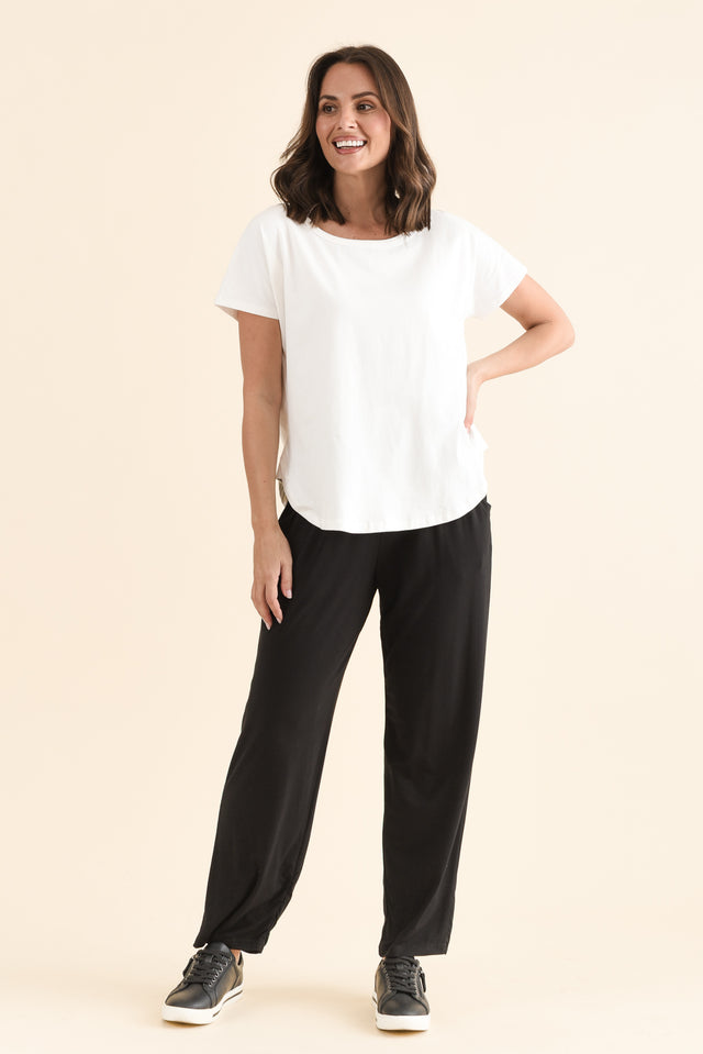 Stevie White Cotton Tee