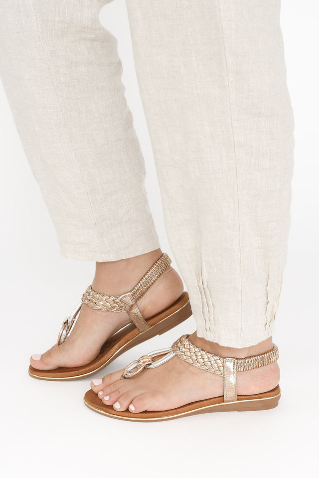 Sue Rose Gold Braided Sandal image 5