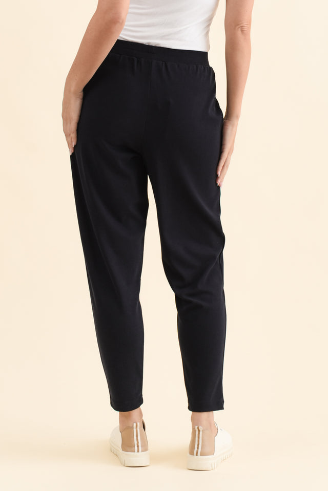 SuedeLuxe Navy Pocket Pants,Brunette model,alt text|model:MJ image 5