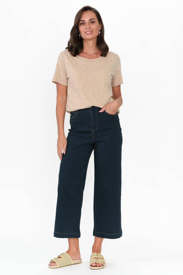 Tabitha Blue Denim Crop Jeans image 7
