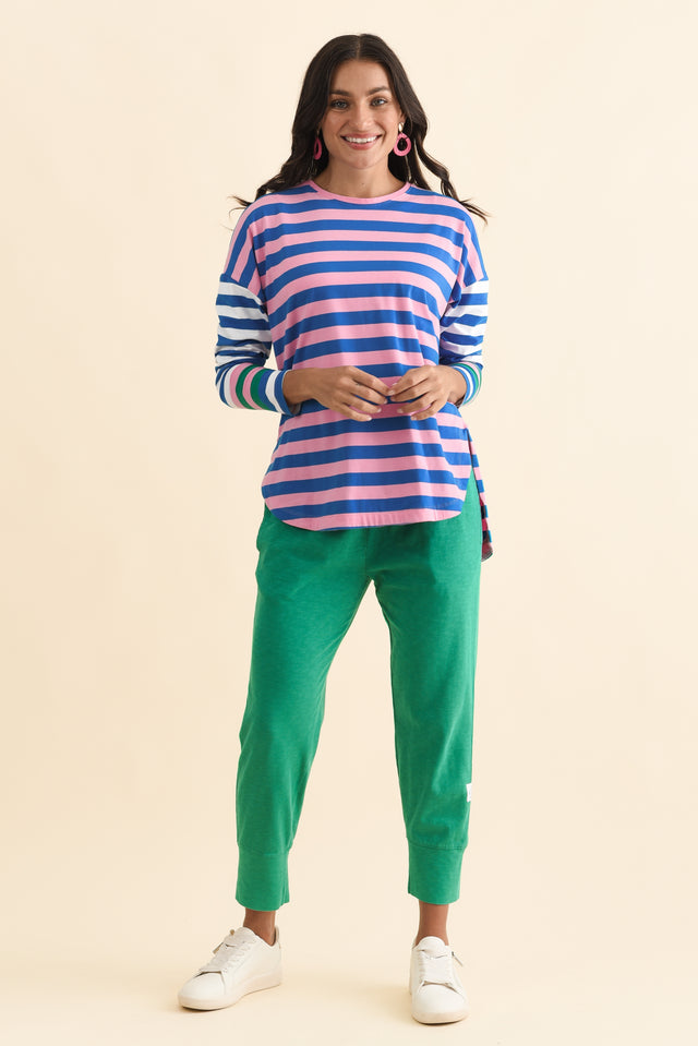 Fundamental Brunch Forest Green Cotton Sweatpants,Brunette model,alt text|model:Brontie image 7
