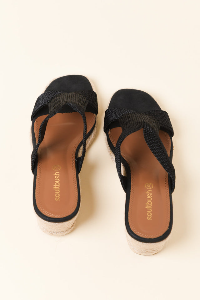 Talent Black Espadrille Wedge image 4