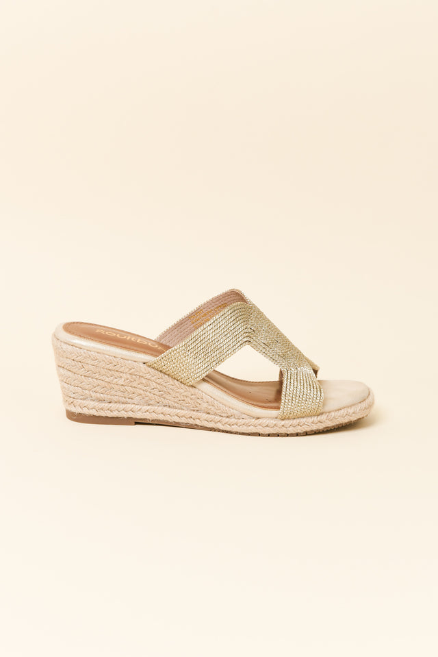 Talent Gold Espadrille Wedge image 1