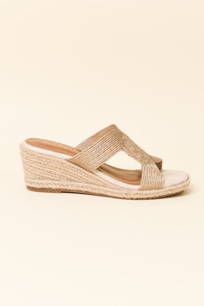 Talent Rose Gold Espadrille Wedge