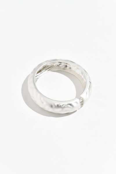 Teagan Silver Hinge Bangle