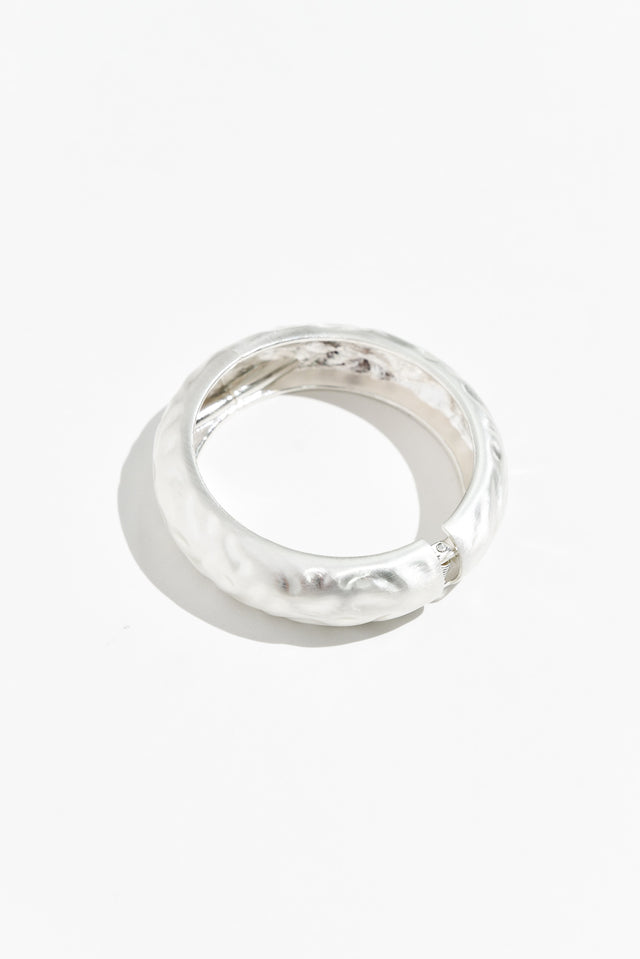 Teagan Silver Hinge Bangle image 1